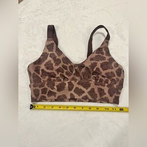 OFFLINE by Aerie Real Me Leopard Longline Sports Bra - Small